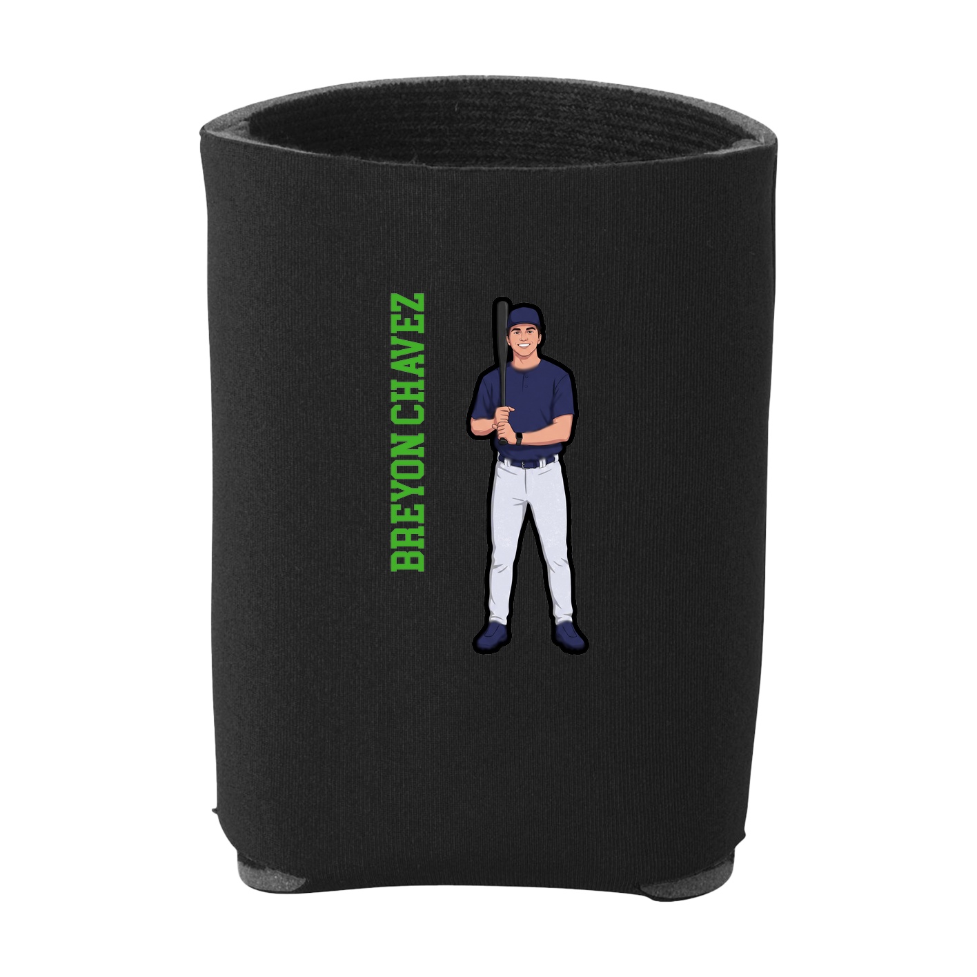 Can Holder — Name Vertical in Black