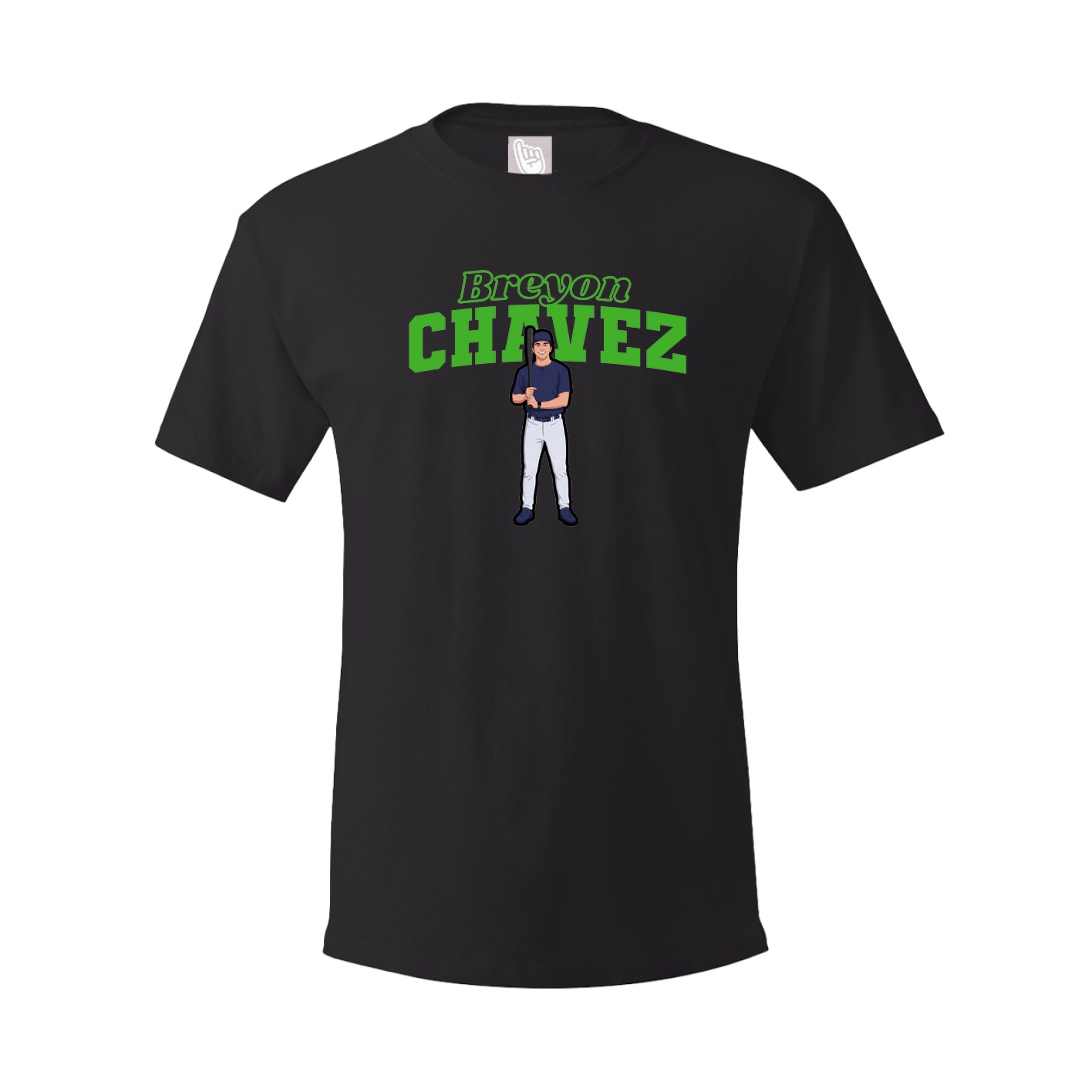 Youth Tee — Name Arch in Black