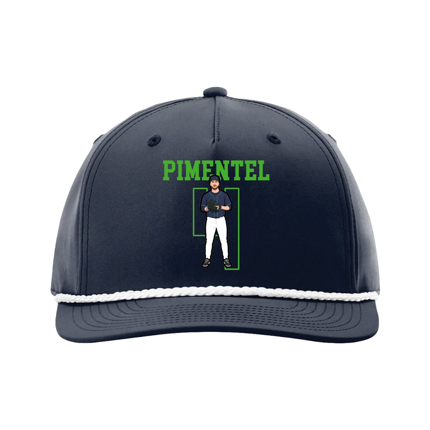 Five-Panel Classic Rope Cap — Shirsey in Navy