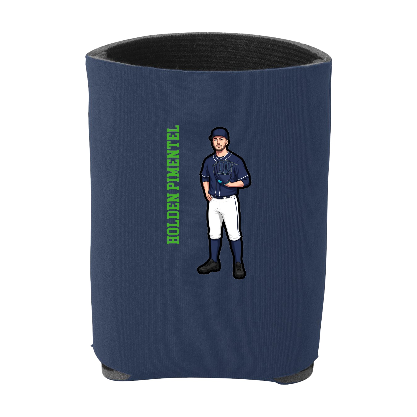 Can Holder — Name Vertical in Navy