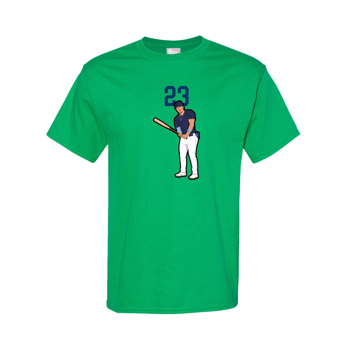 Youth Tee — Number Top in Green