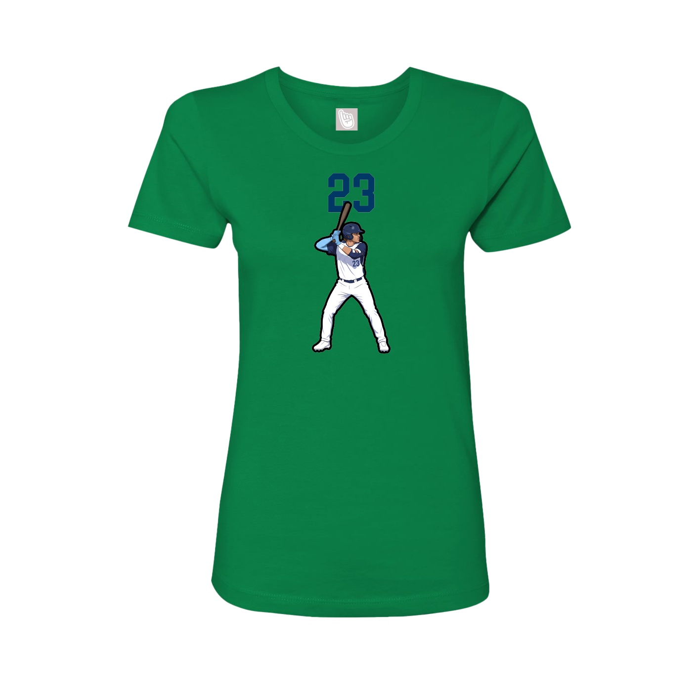 Womens Tee — Number Top in Green