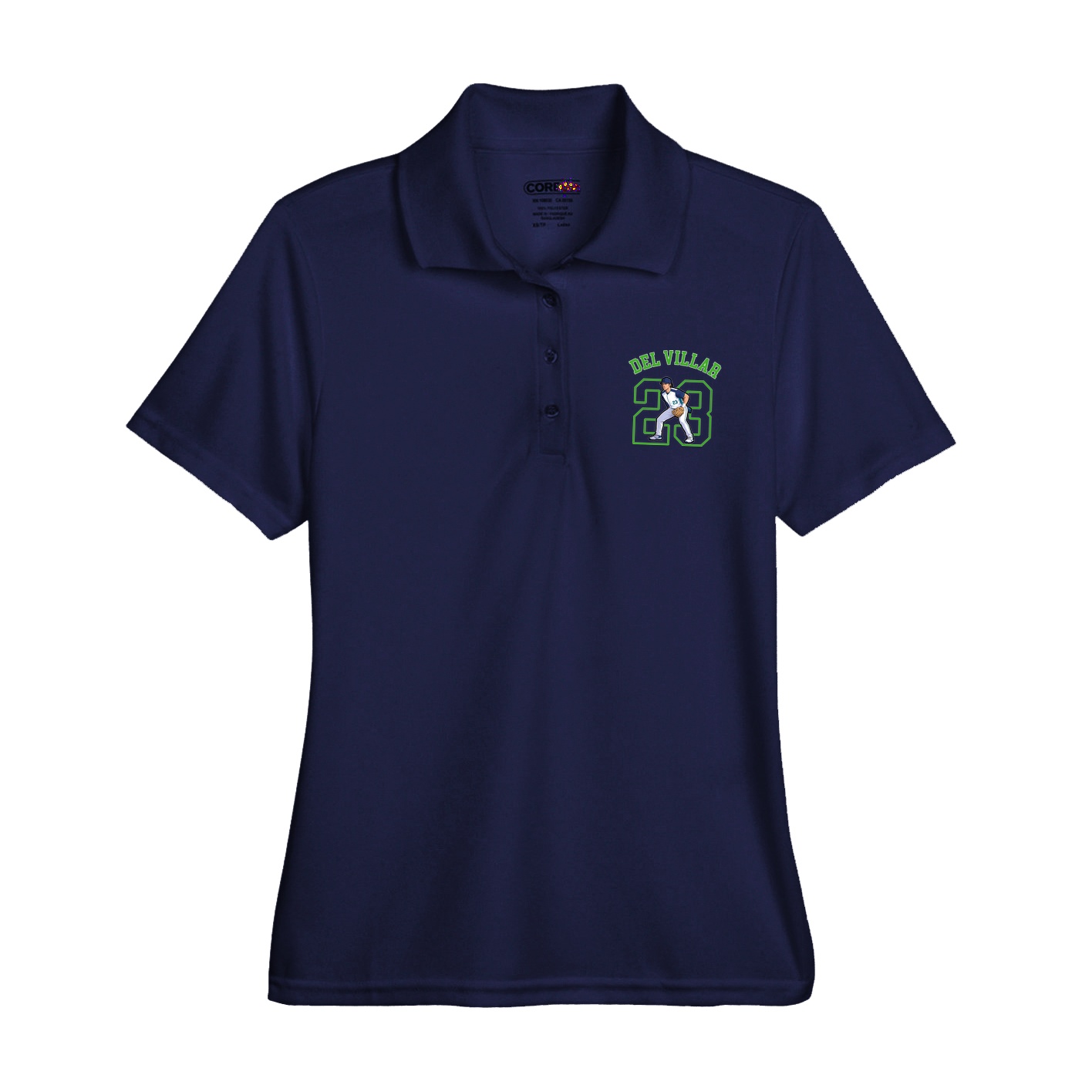 Womens Performance Polo — Shirsey Arch in Navy