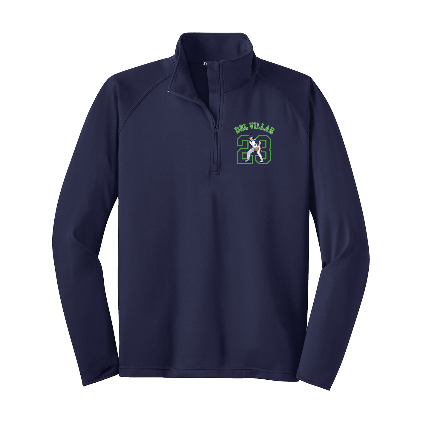 Q-Zip Pullover — Shirsey Arch in Navy