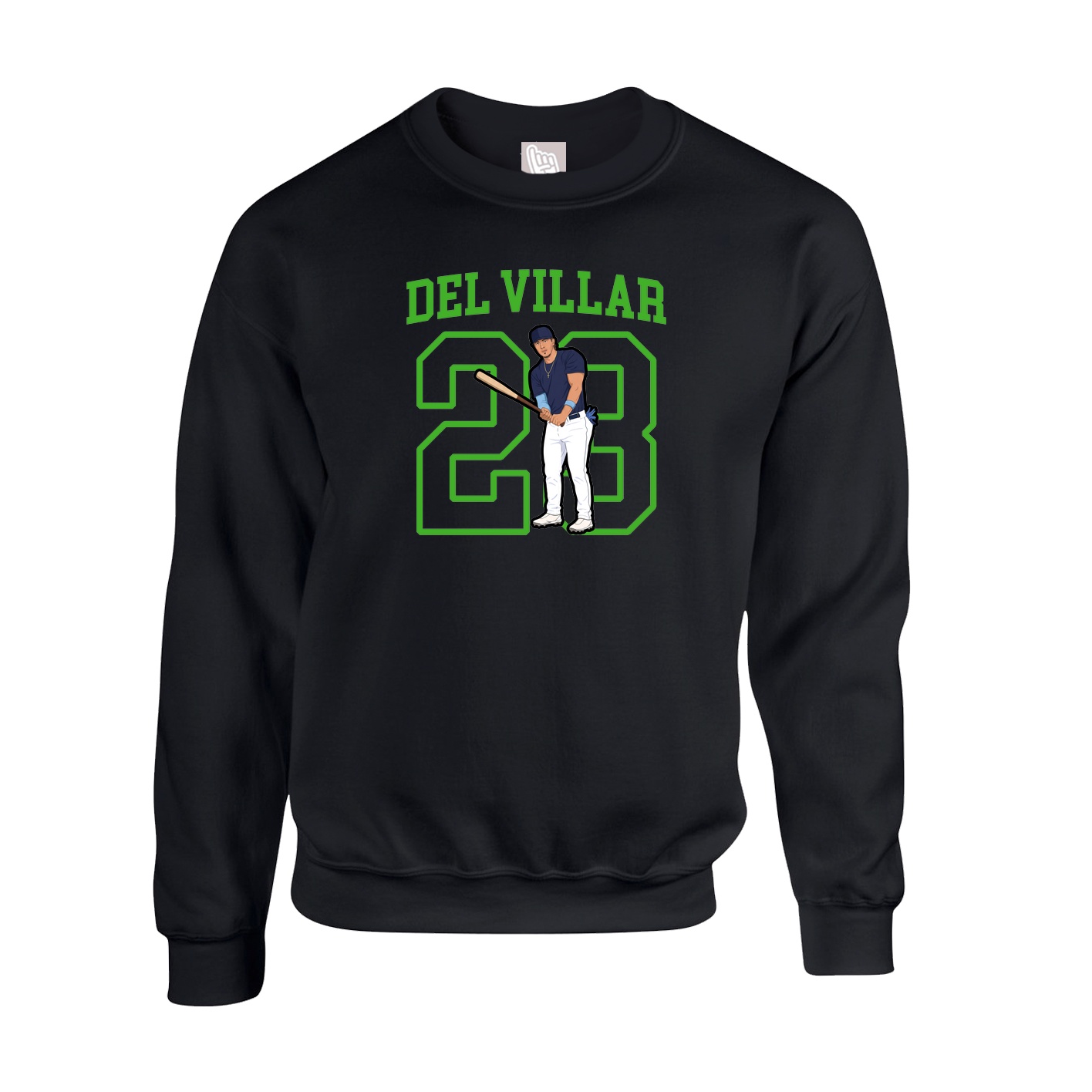 Fleece Crew — Shirsey in Black