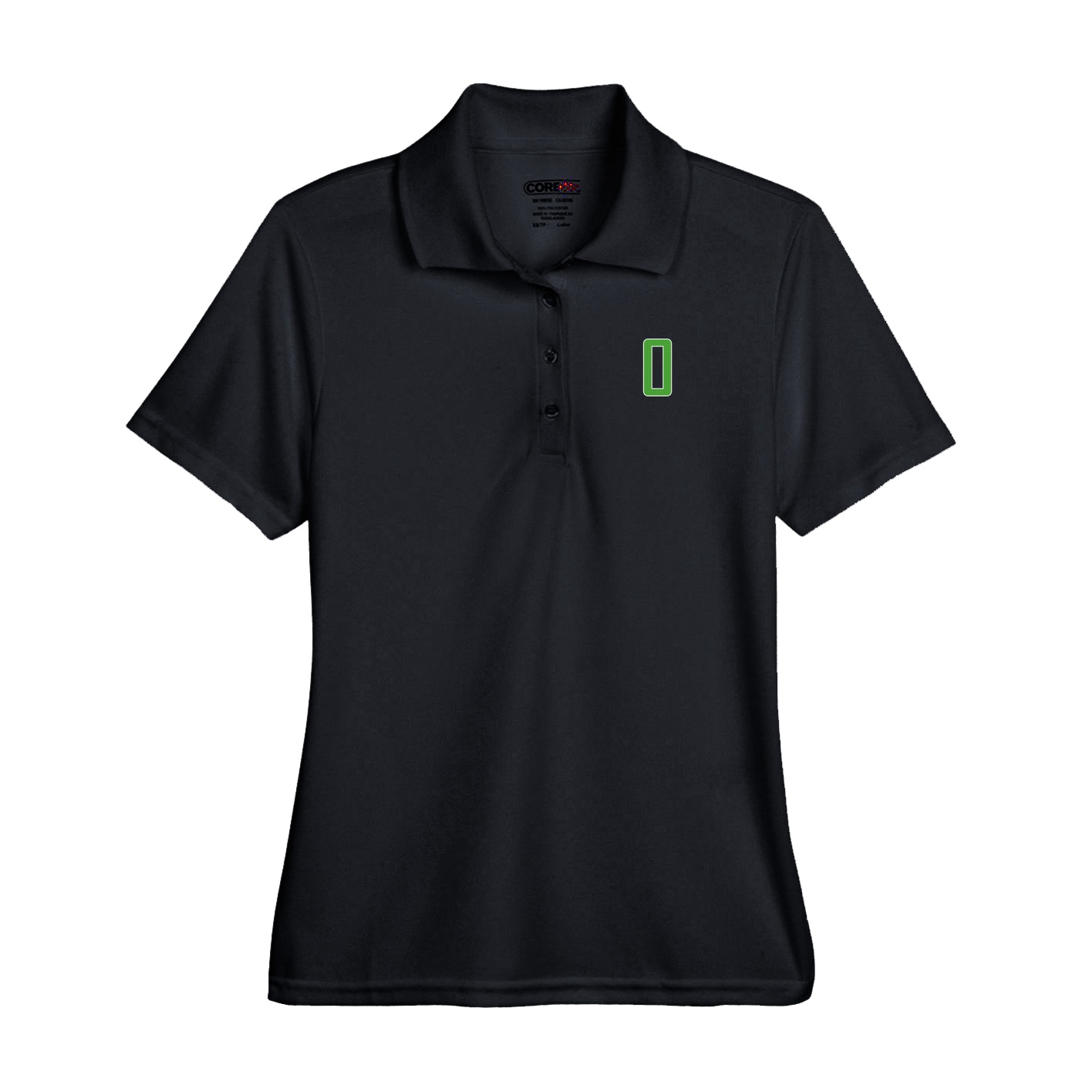 Performance Polo — Front Shirsy in Black