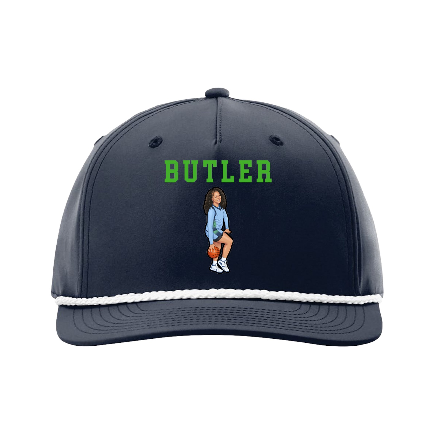 Five-Panel Classic Rope Cap — Shirsey in Navy