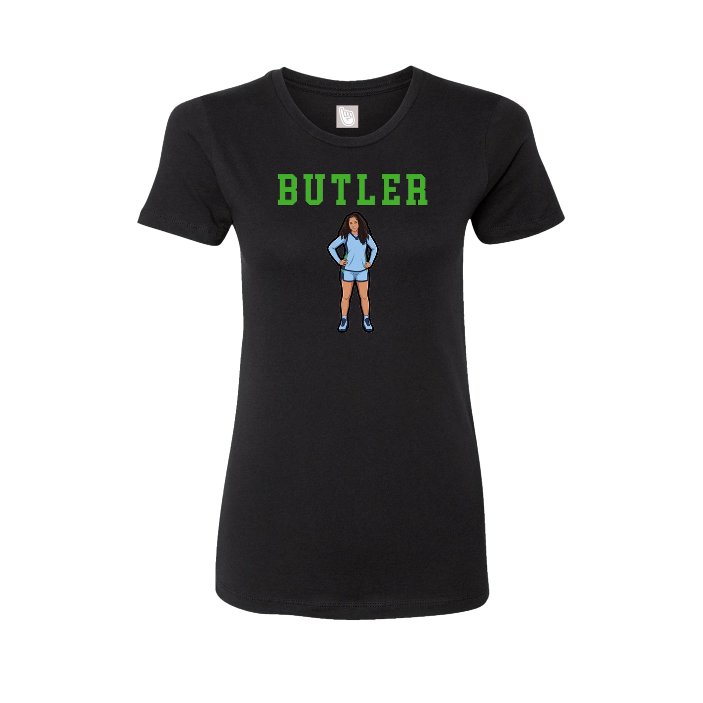 Fitted Women's Tee — Shirsey in Black