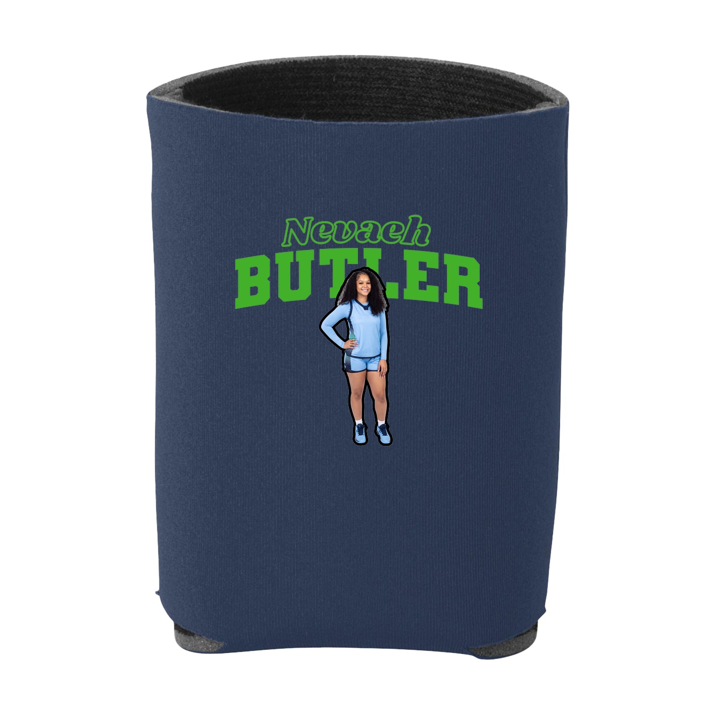 Can Holder — Name Arch in Navy