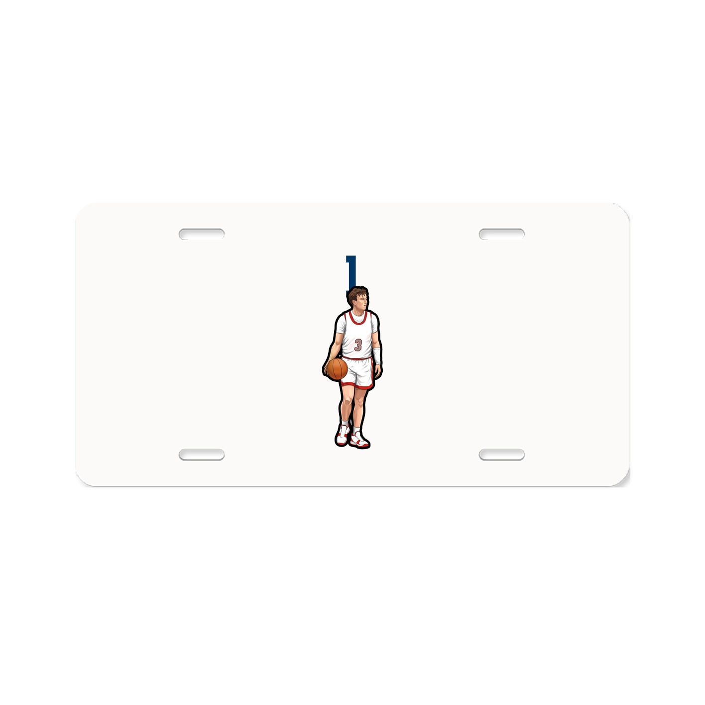 License Plate — Number Top in Classic