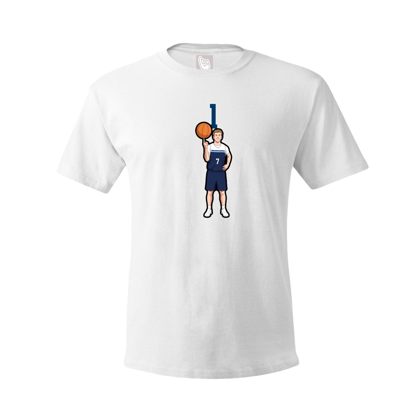 Tee — Number Top in White