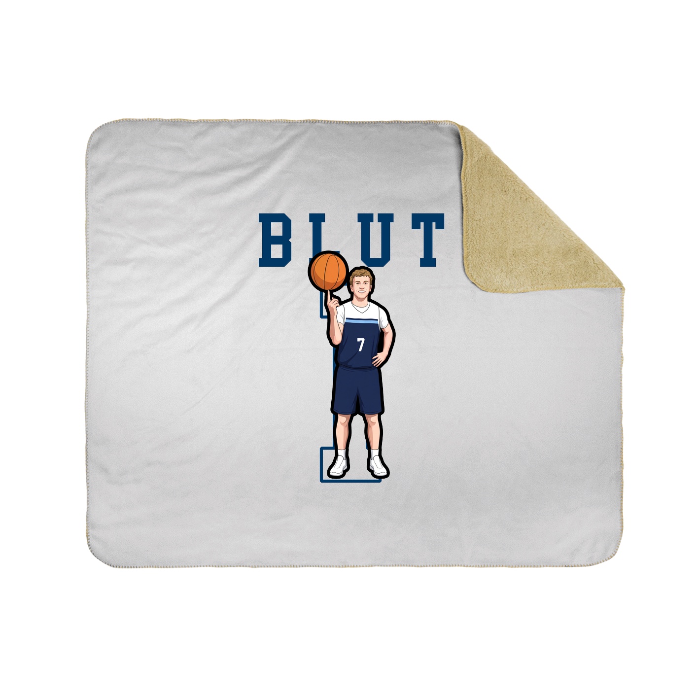Throw Blanket — Shirsey in White
