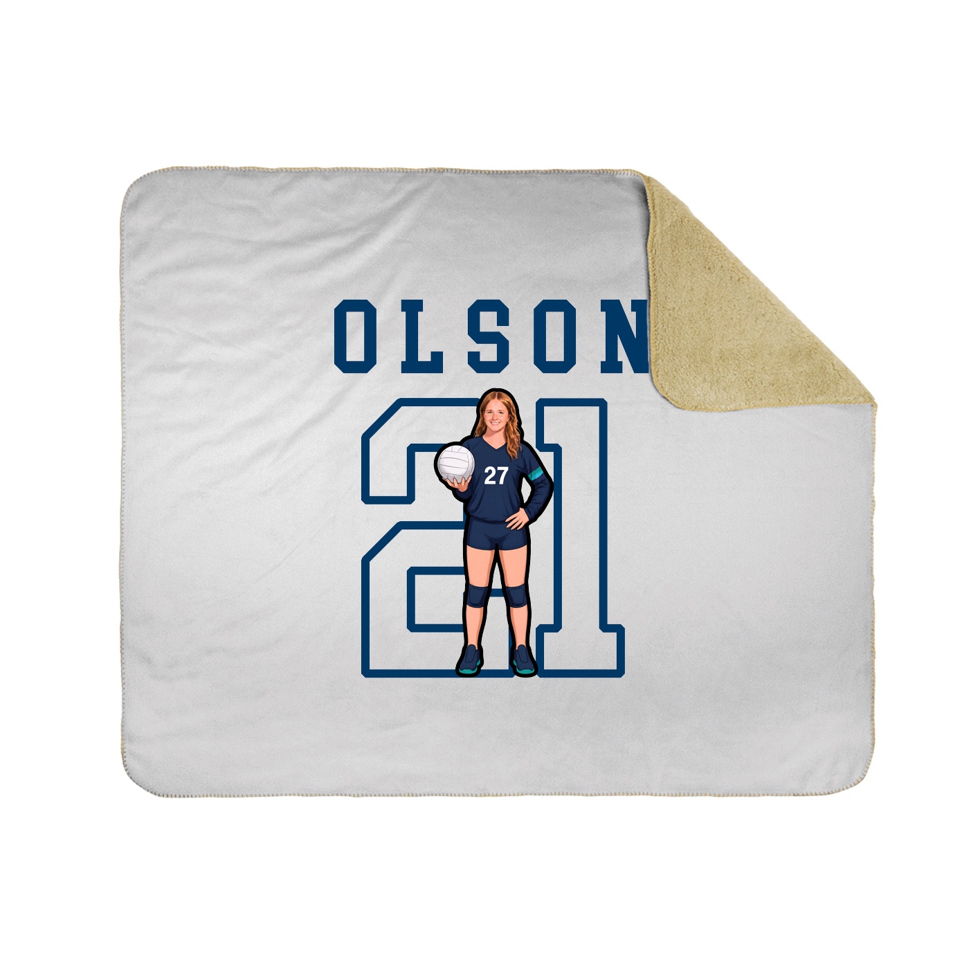 Throw Blanket — Shirsey in White