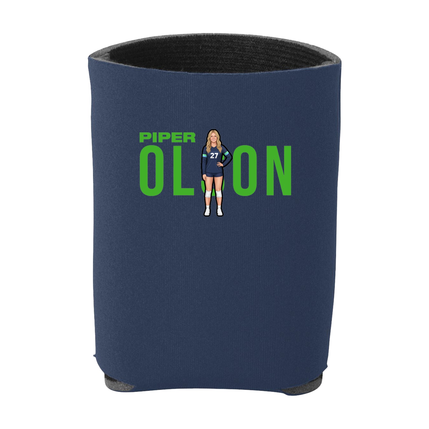 Can Holder — Player Name in Navy