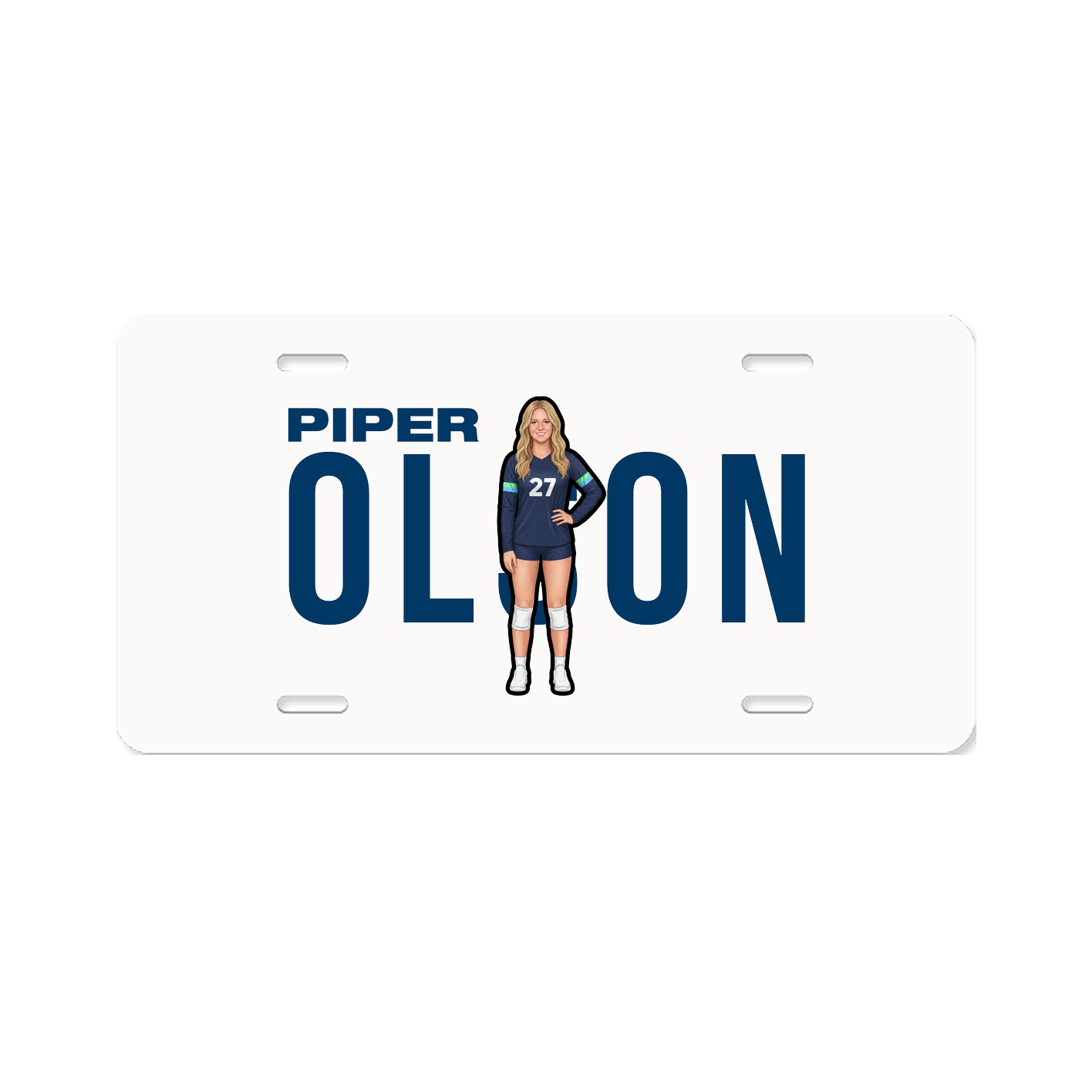 License Plate — Player Name in Classic