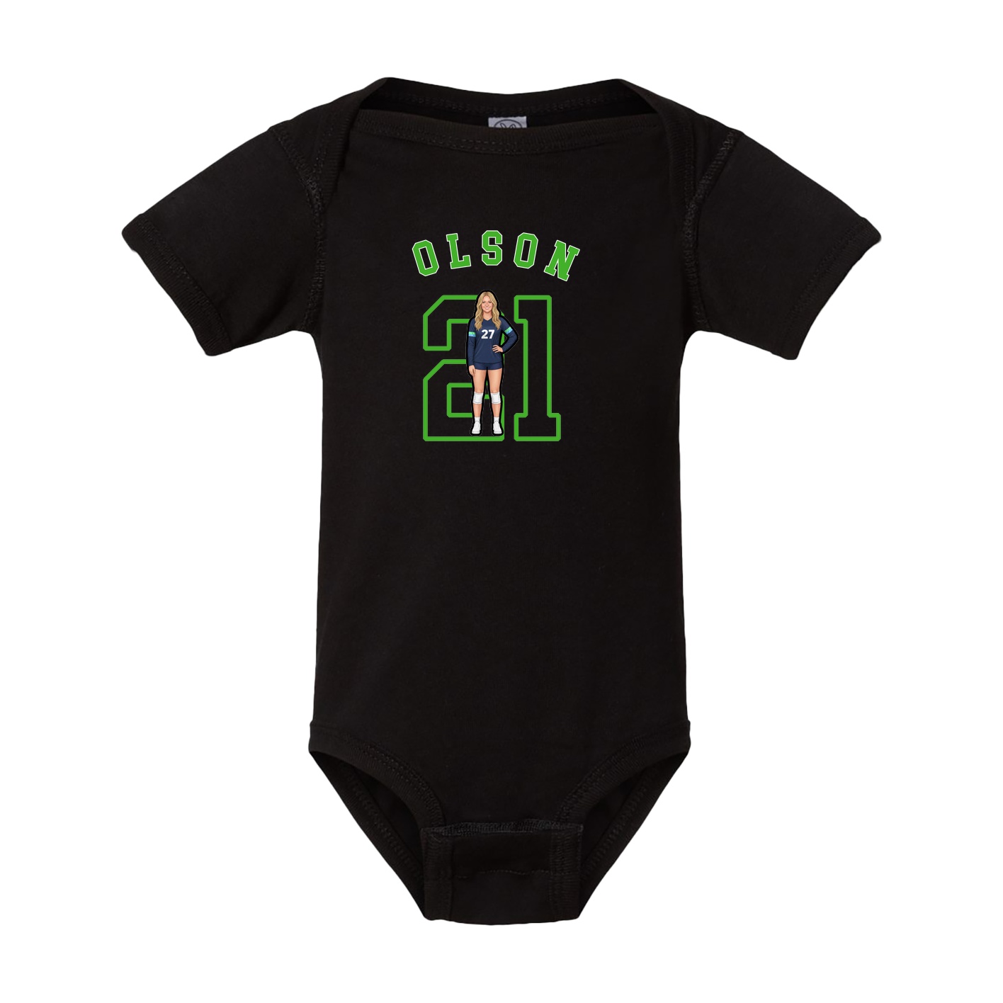 Baby Onesie — Shirsey Arch in Black