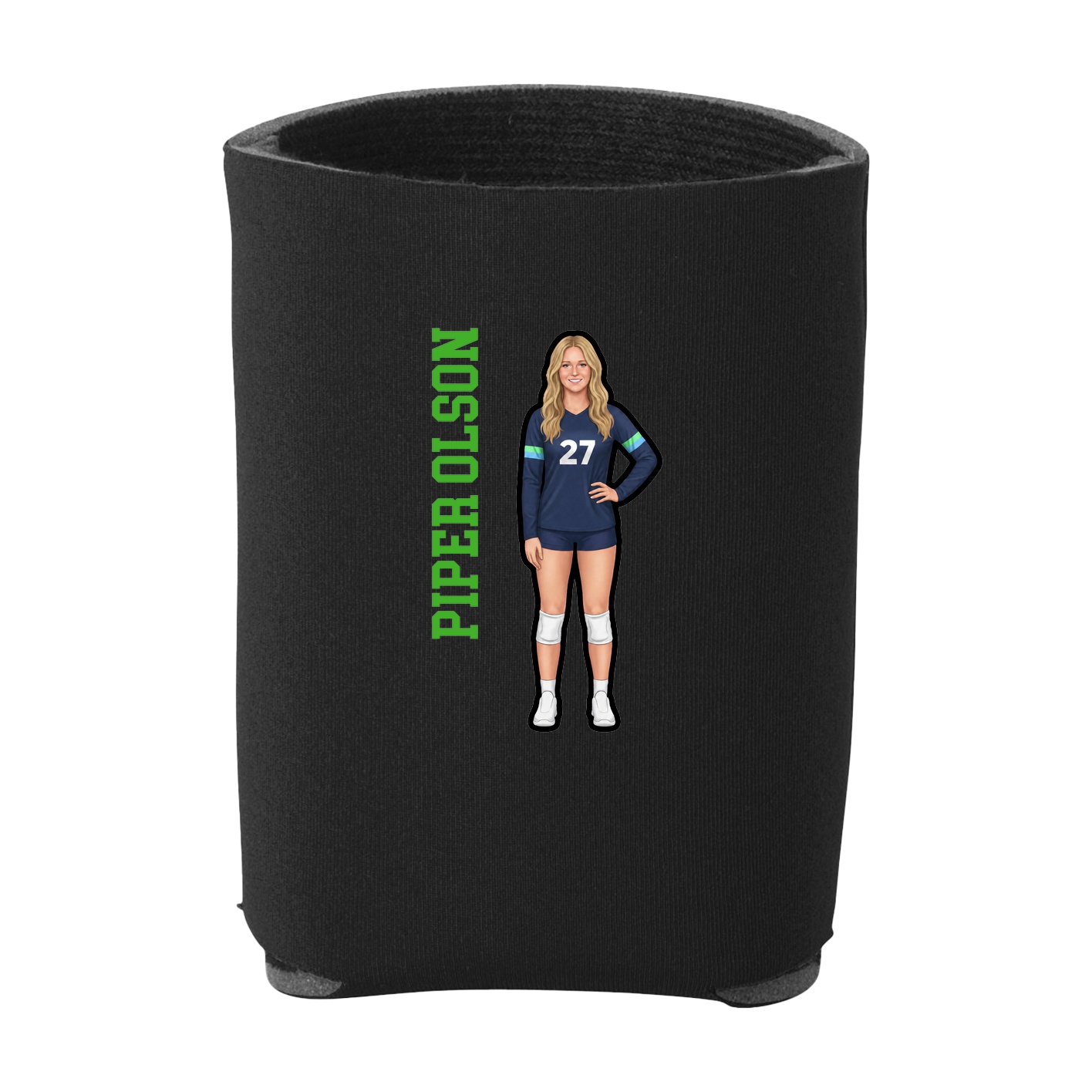Can Holder — Name Vertical in Black