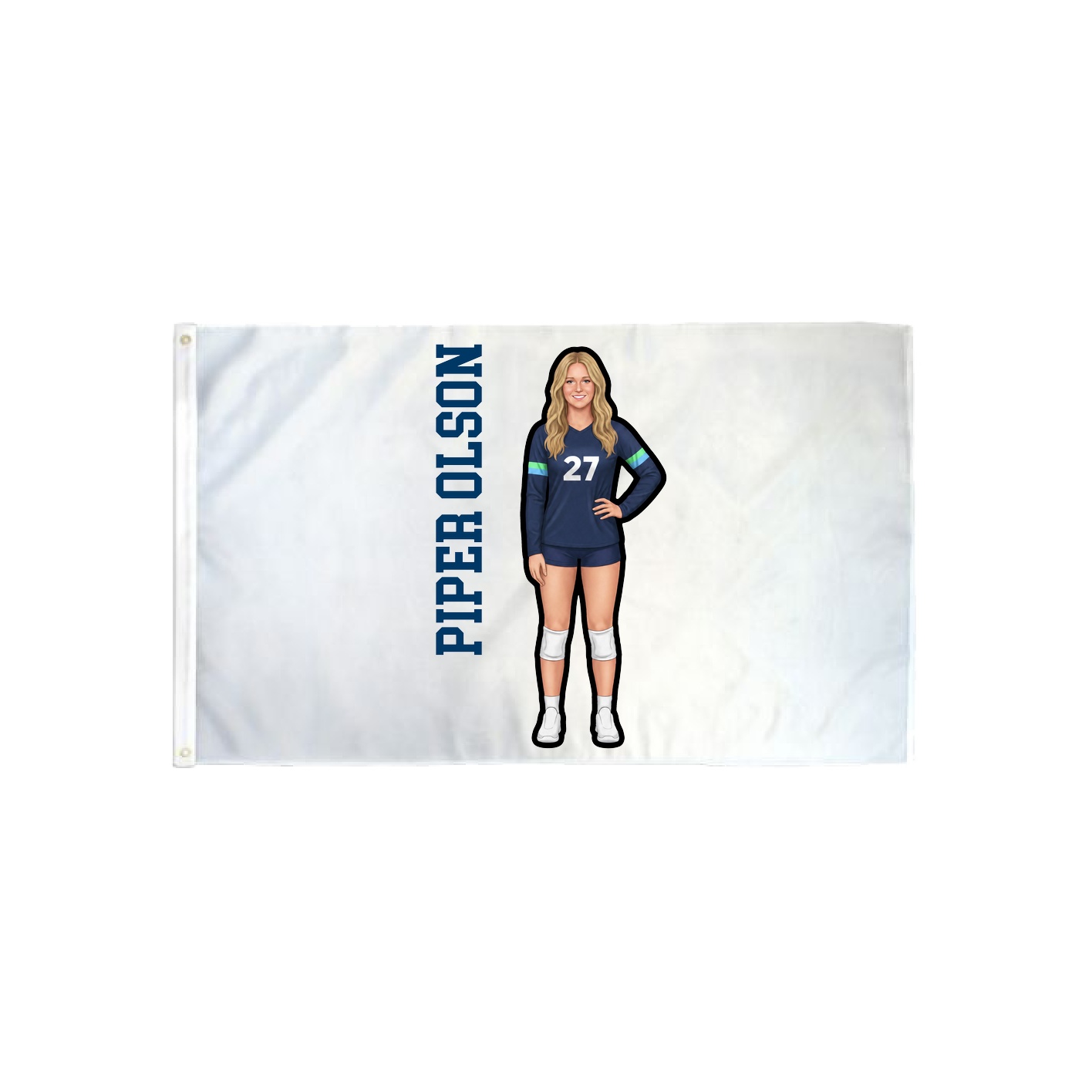 3x5 Flag — Name Vertical in Classic