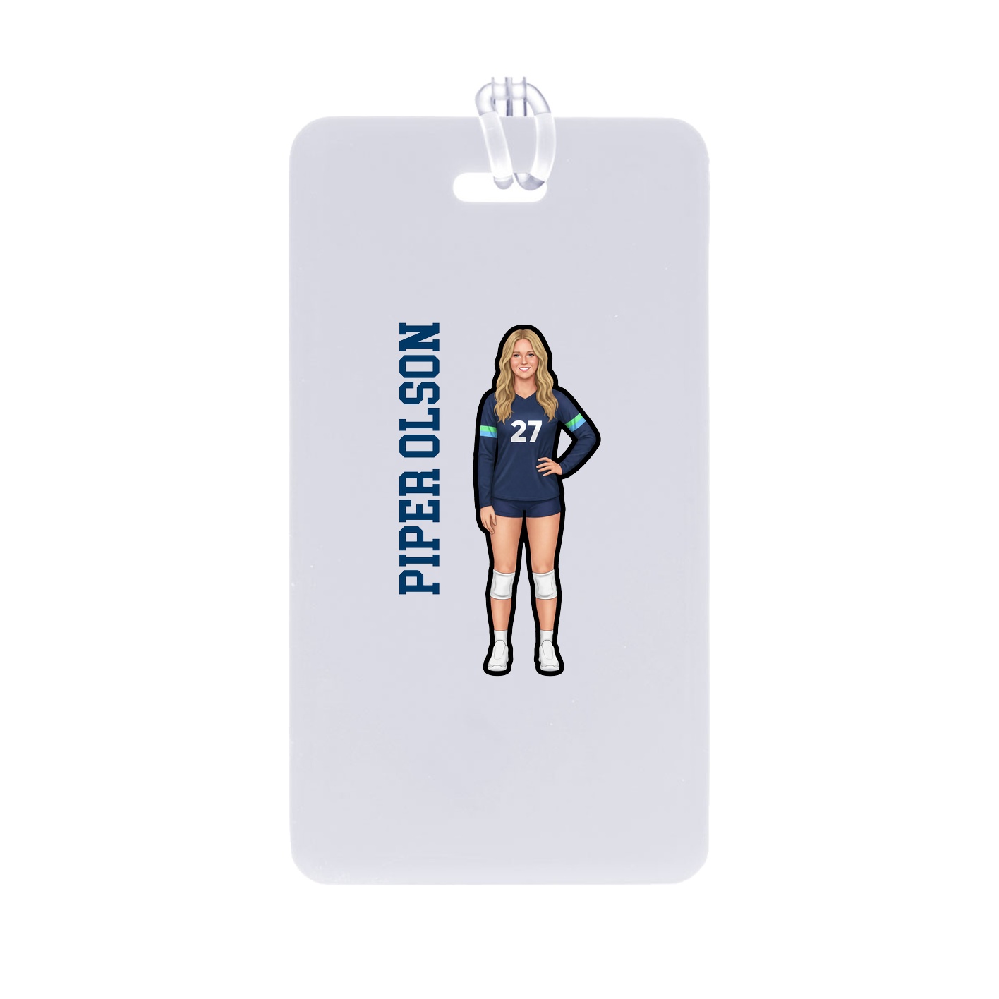 Bag Tag — Name Vertical in Classic