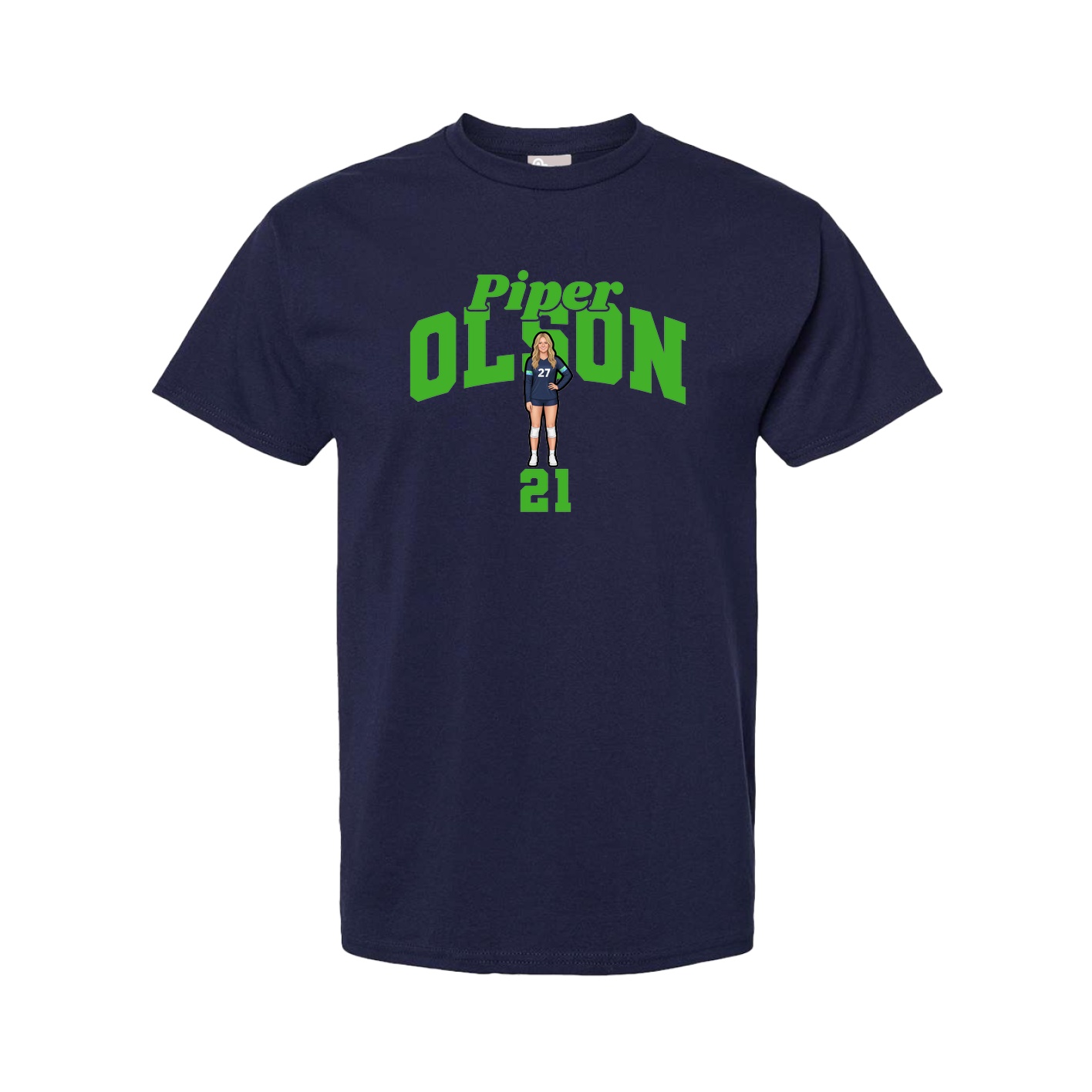 Tee — Signature Arch in Navy