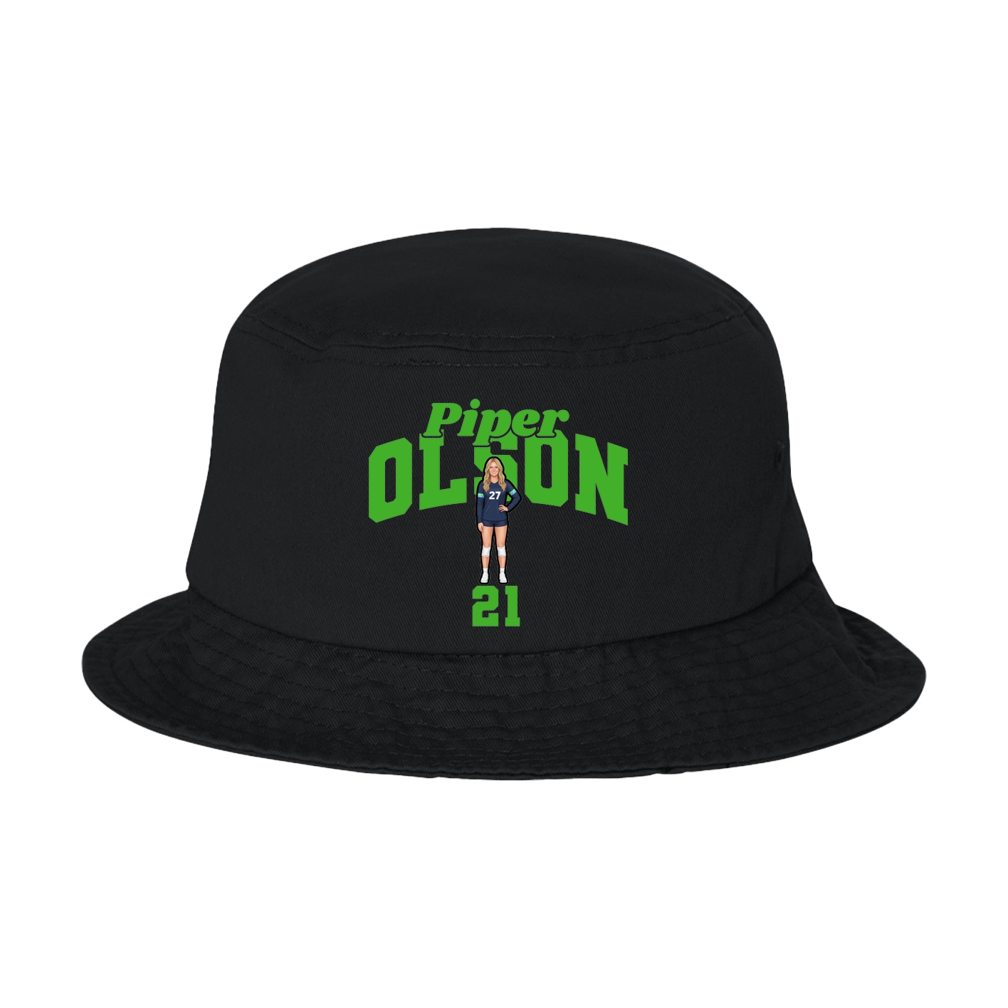 Bucket Cap — Signature Arch in Black