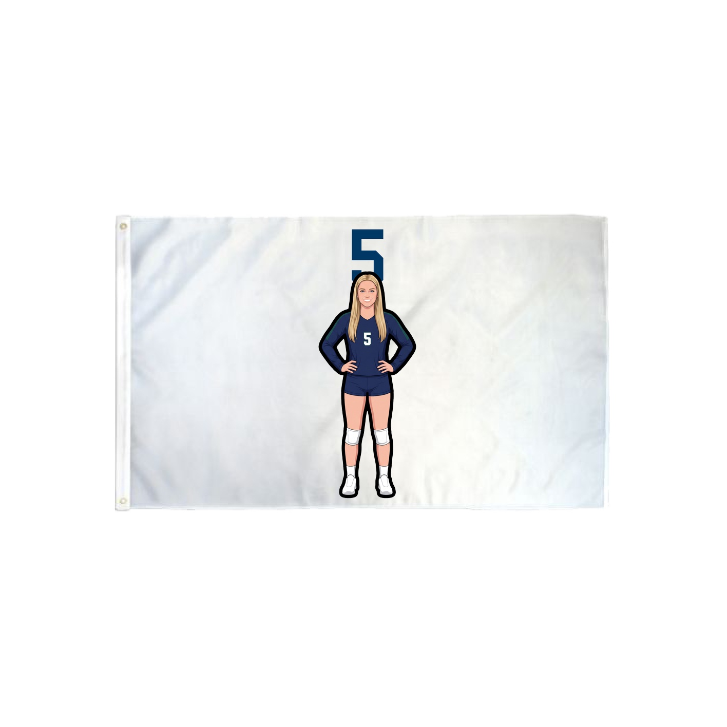 3x5 Flag — Number Top in Classic