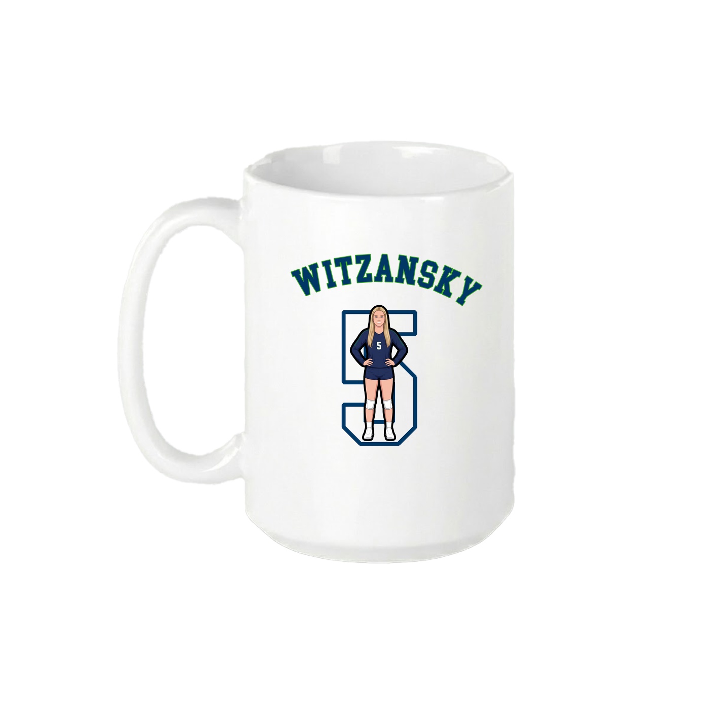 15oz Coffee Mug — Shirsey Arch in White