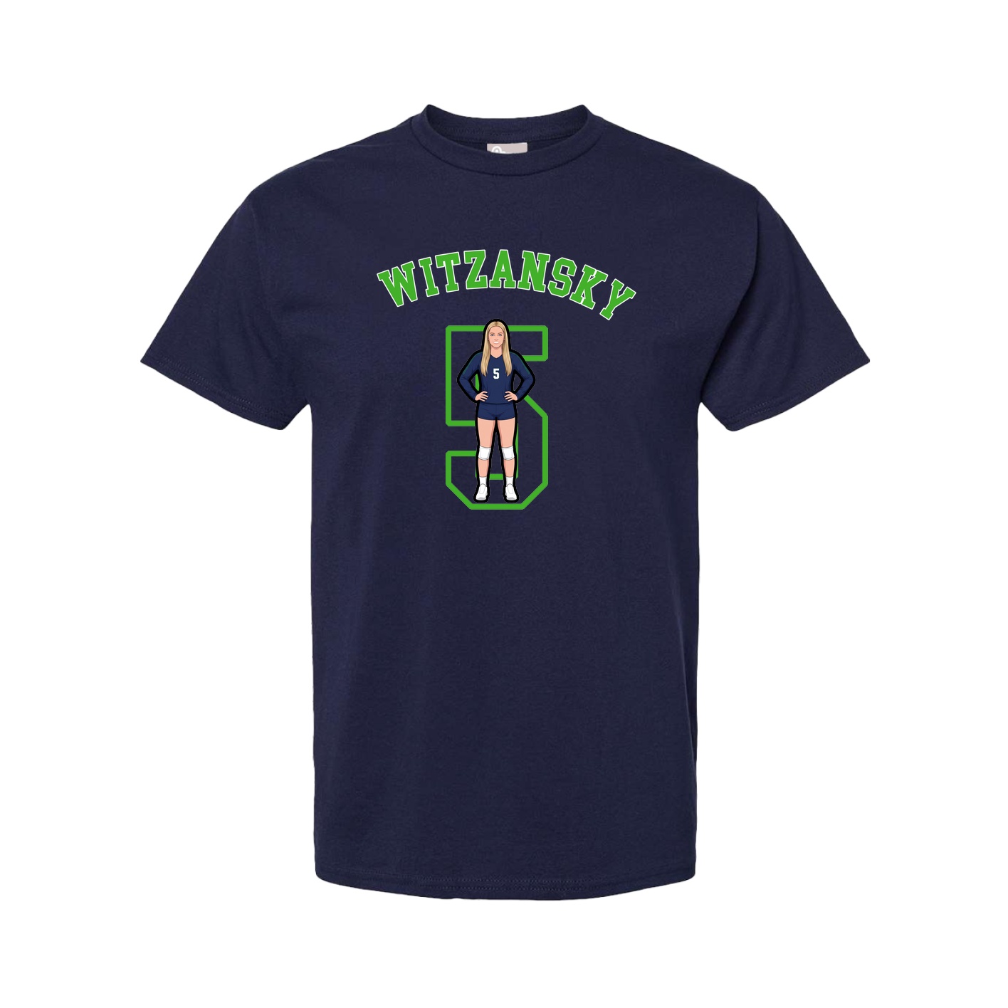 Youth Tee — Shirsey Arch in Navy