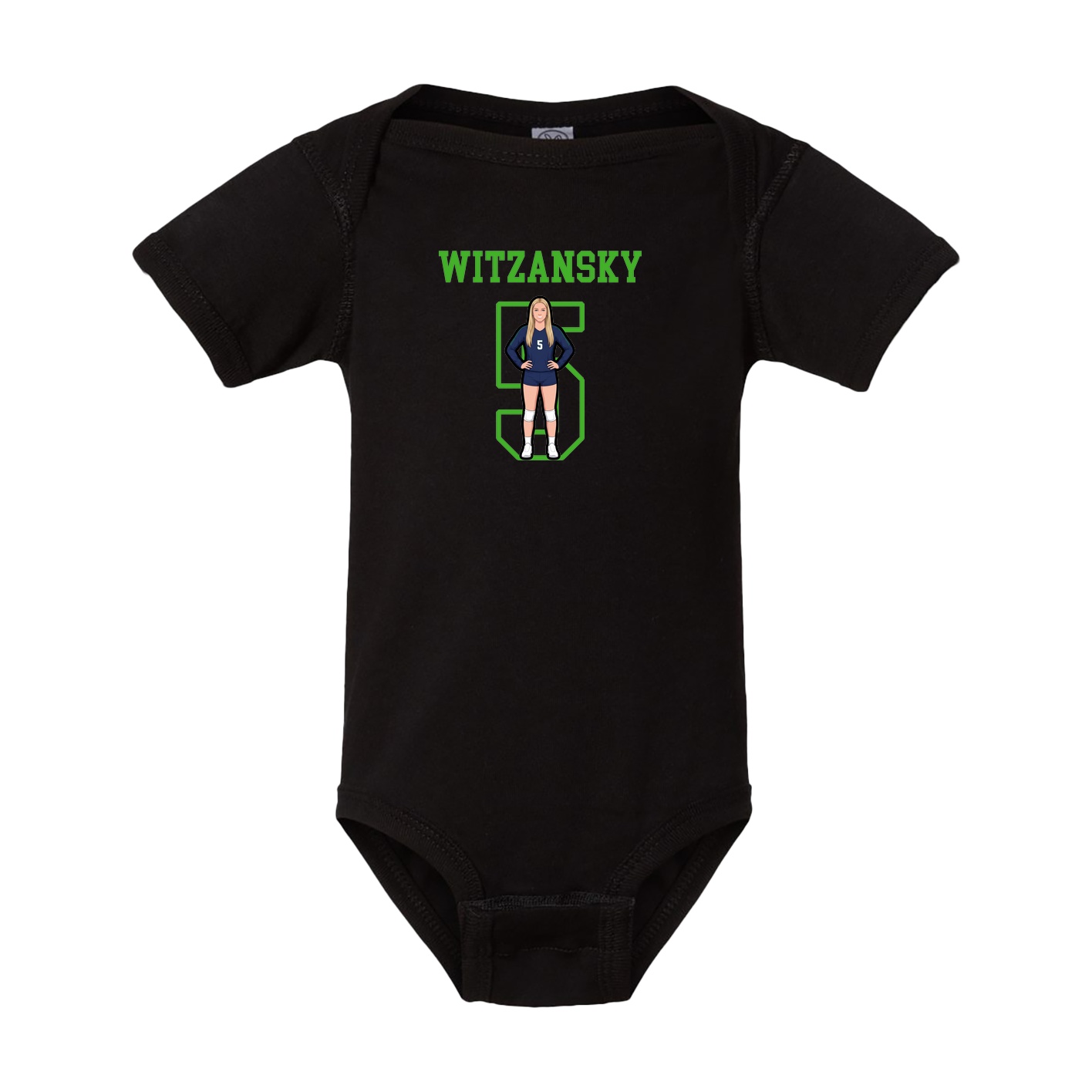Baby Onesie — Shirsey in Black