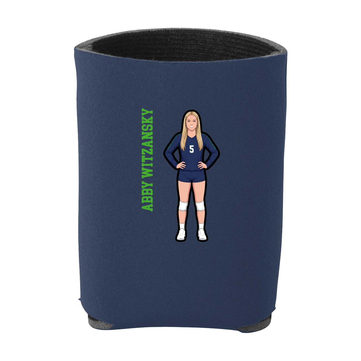 Can Holder — Name Vertical in Navy