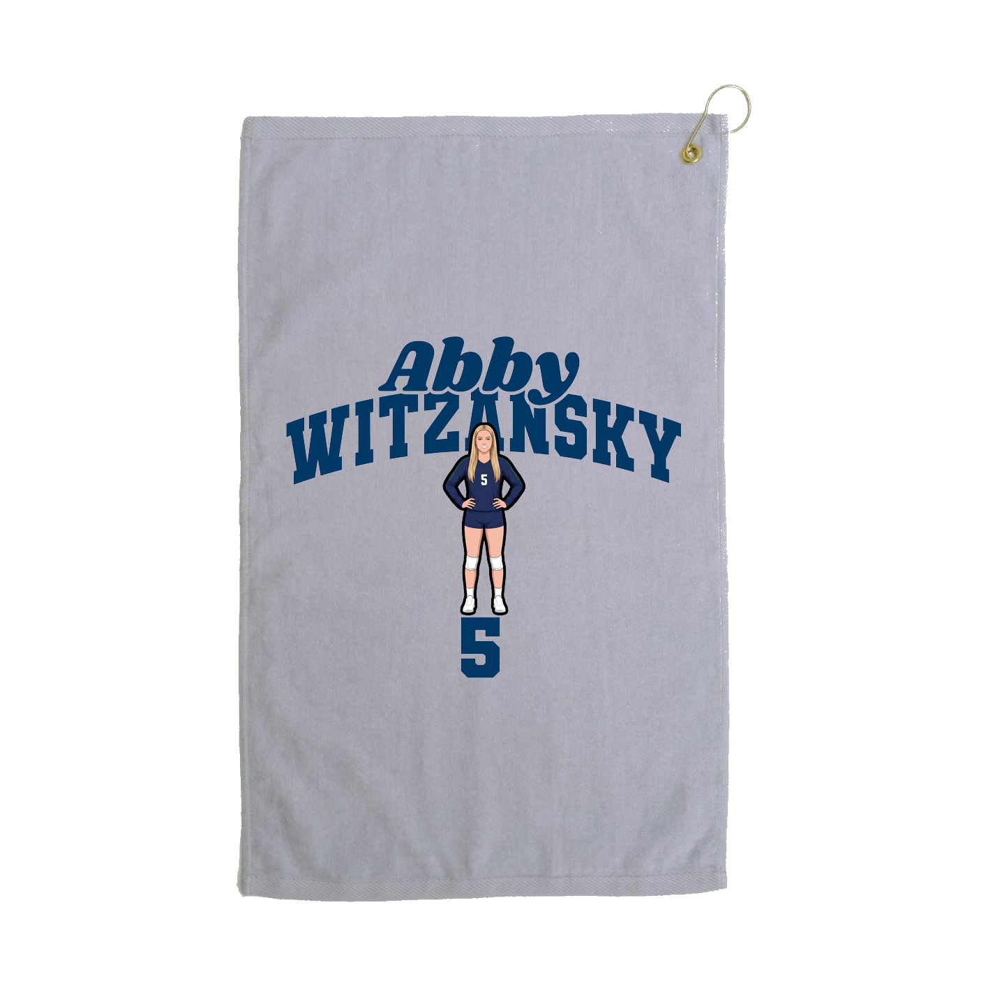 Golf Towel — Signature Arch in Grey