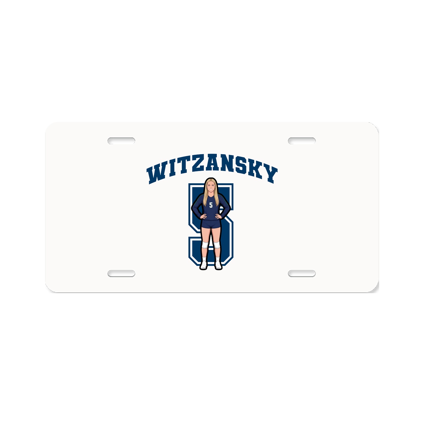 License Plate — Number in Classic