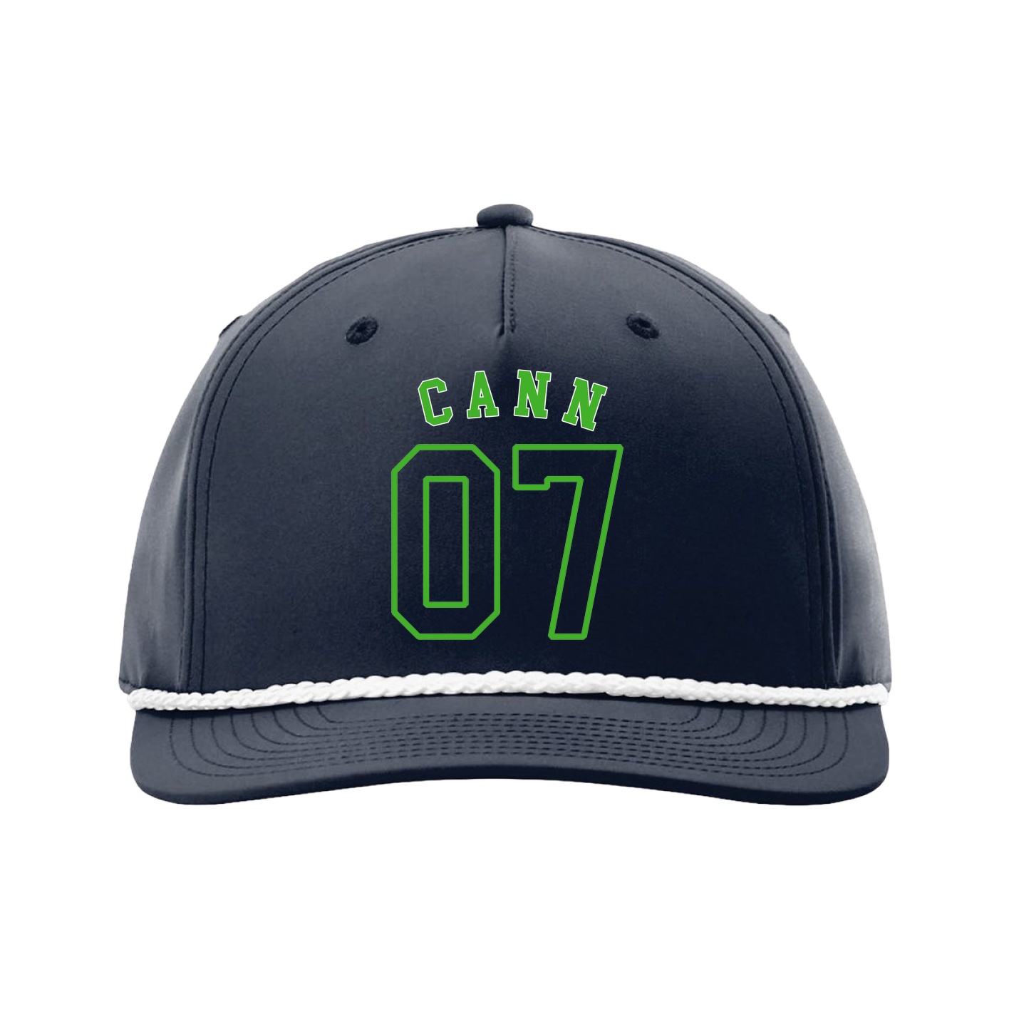 Five-Panel Classic Rope Cap — Shirsey Arch in Navy