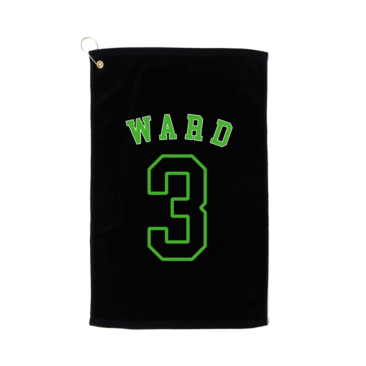 Golf Towel — Shirsey Arch in Black