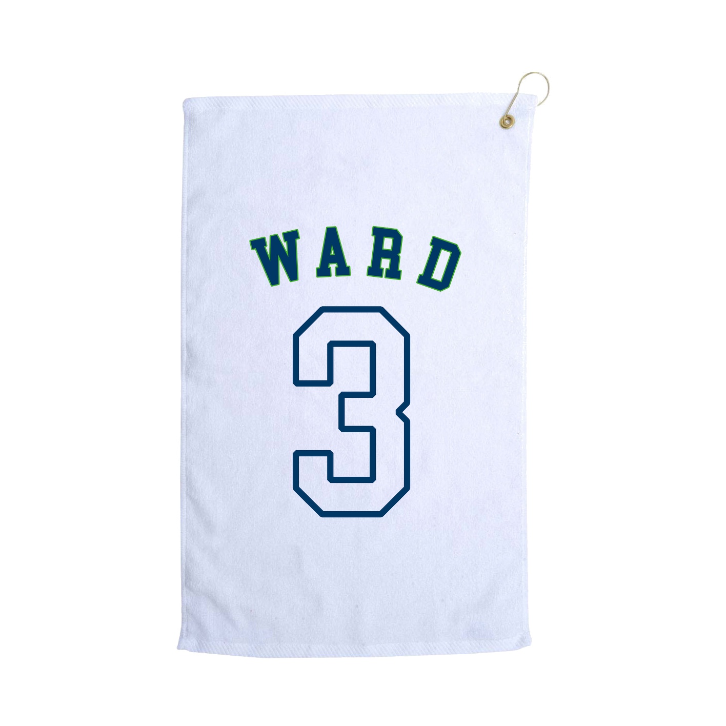 Golf Towel — Shirsey Arch in White