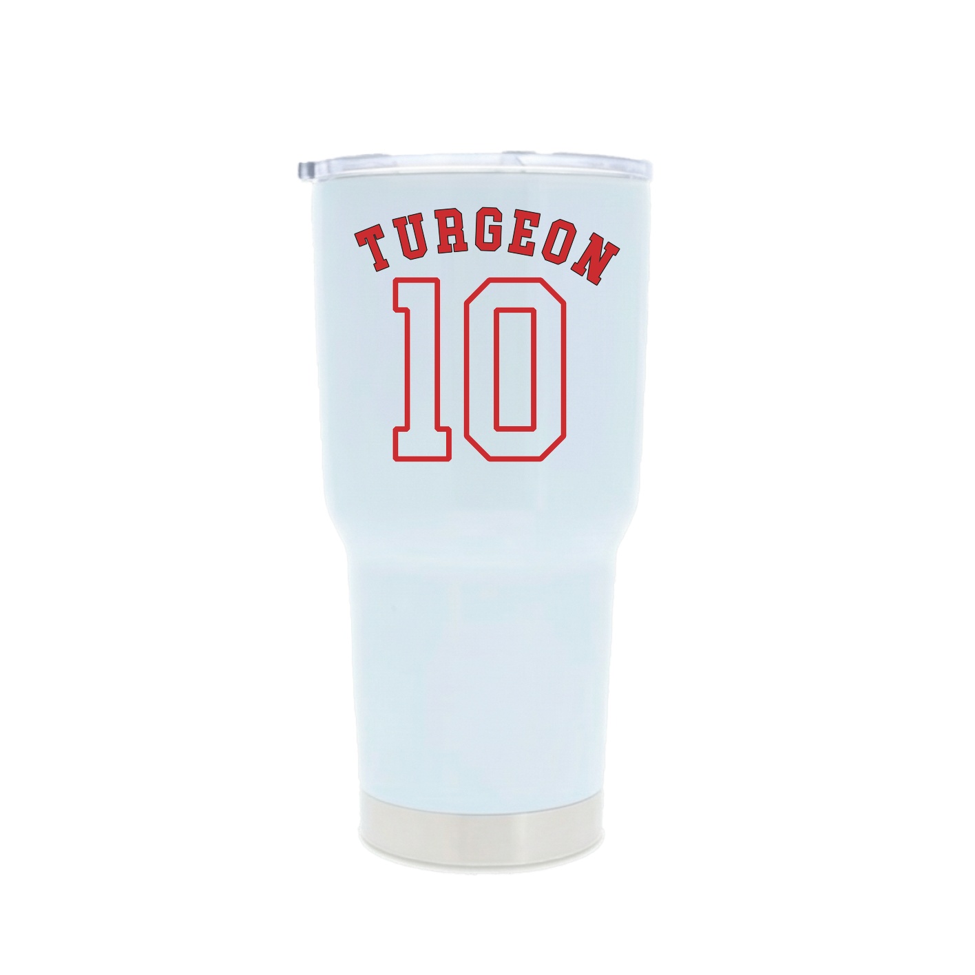 30oz Stainless Steel Tumbler — Shirsey Arch in White