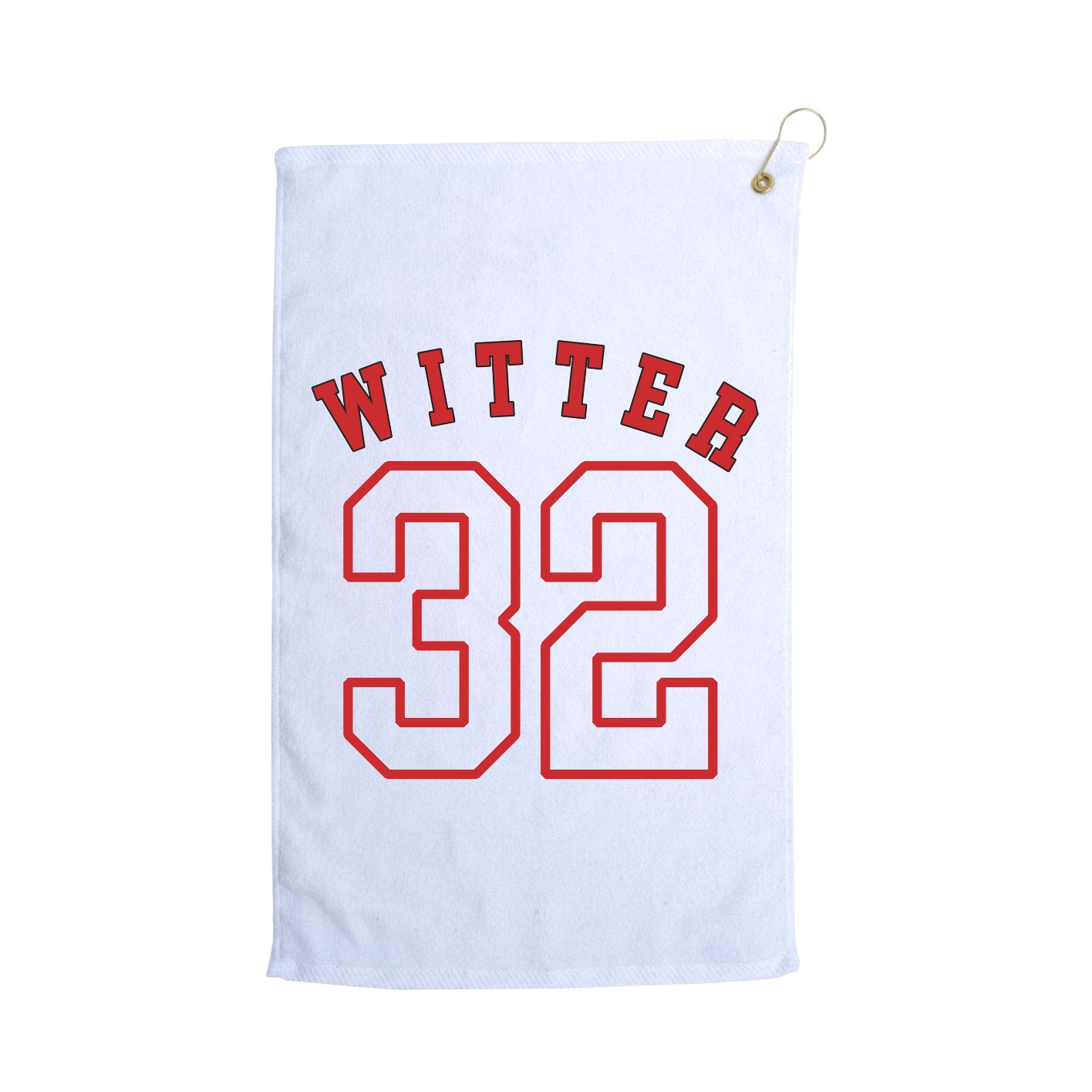 Golf Towel — Shirsey Arch in White