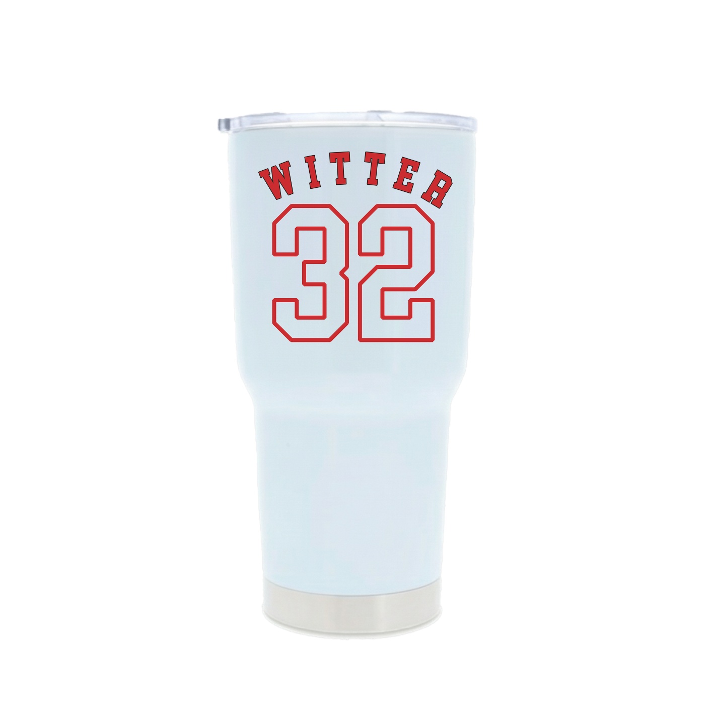 30oz Stainless Steel Tumbler — Shirsey Arch in White