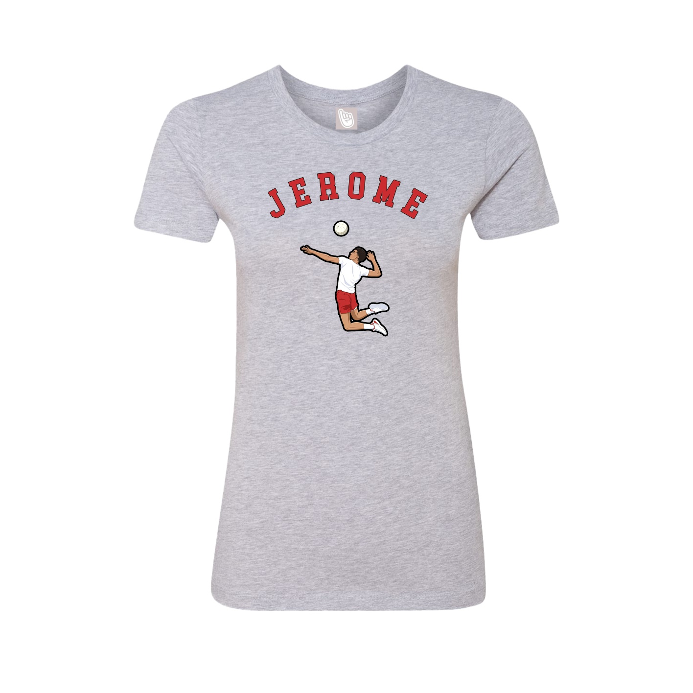 Fitted Women's Tee — Shirsey Arch in Grey