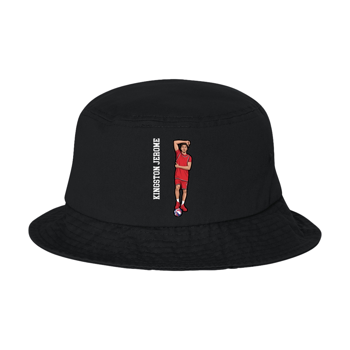 Bucket Cap — Name Vertical in Black