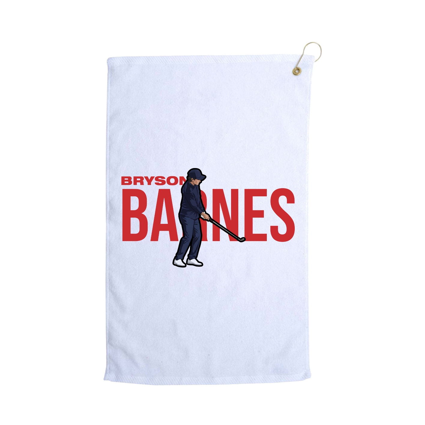 Golf Towel — Player Name in White