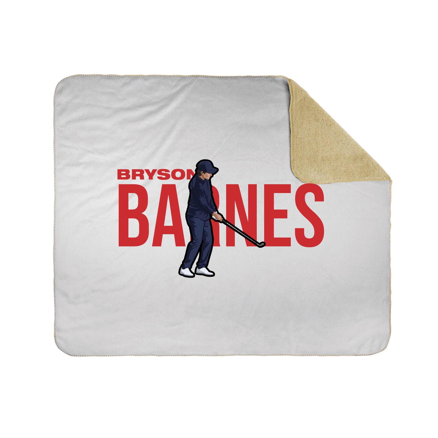 Throw Blanket — Player Name in White