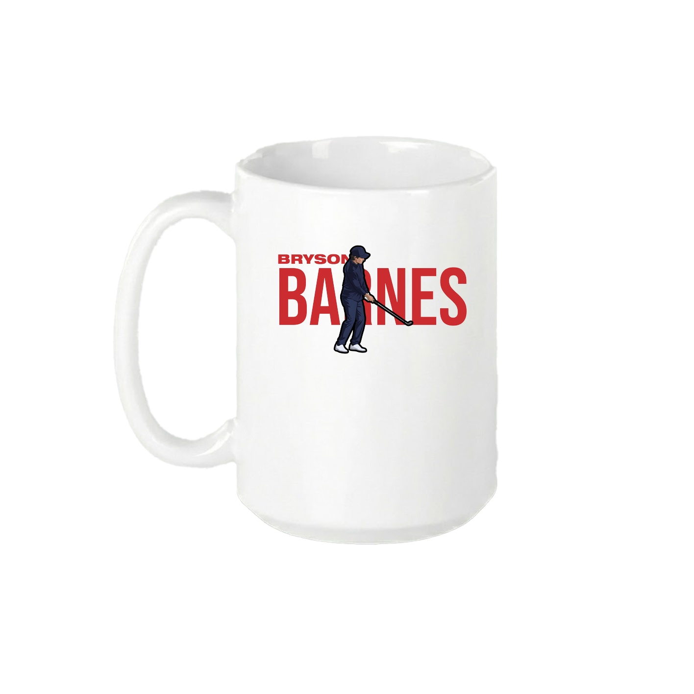 15oz Coffee Mug — Player Name in White