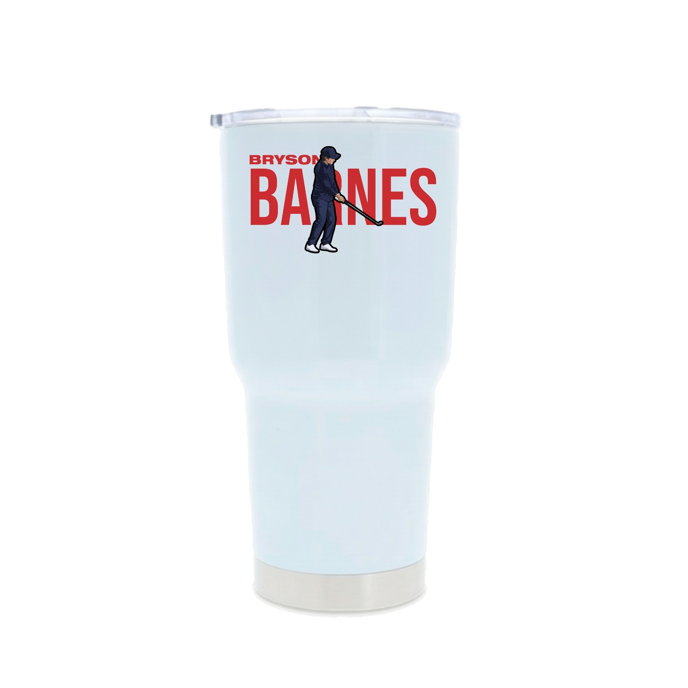 30oz Stainless Steel Tumbler — Player Name in White