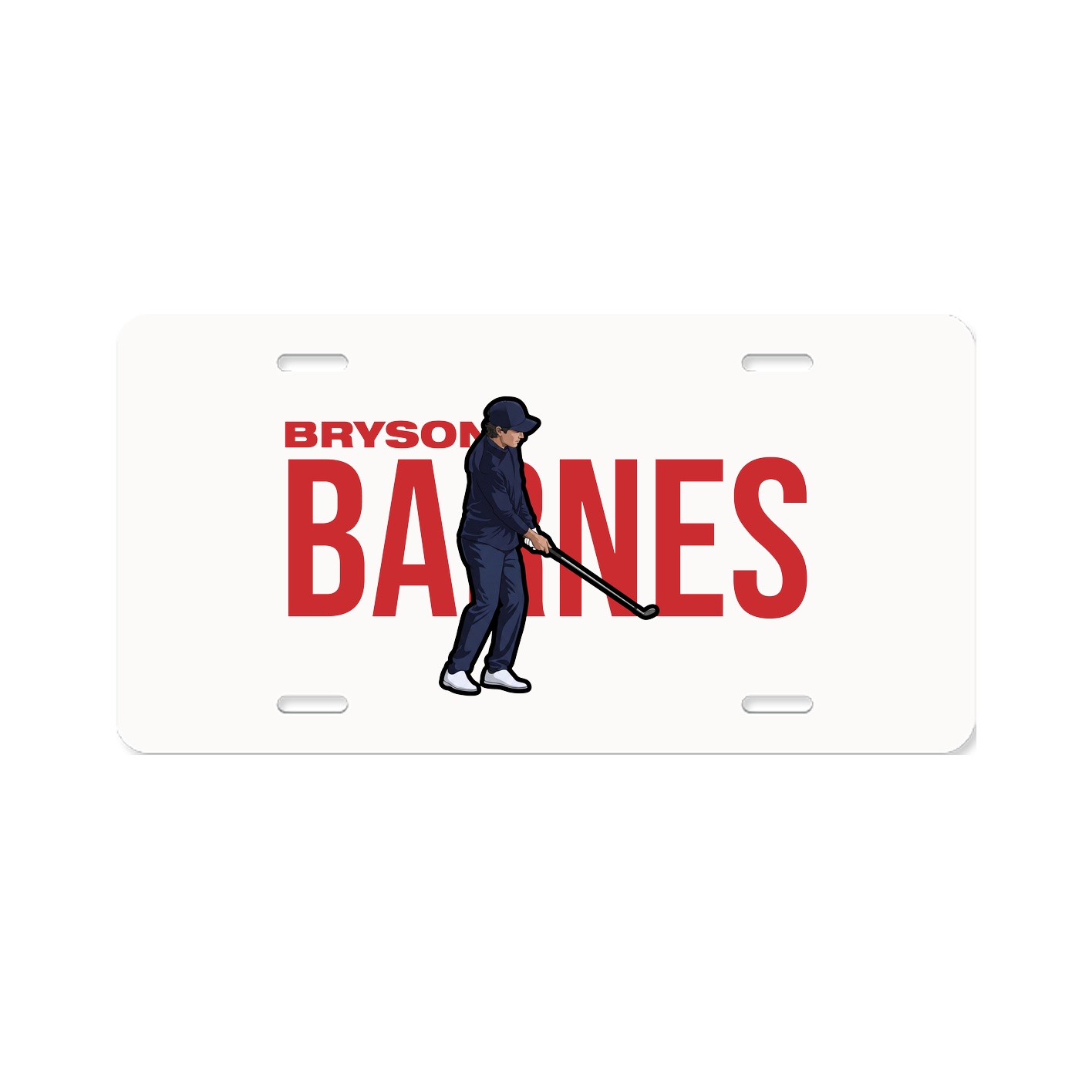 License Plate — Player Name in Classic