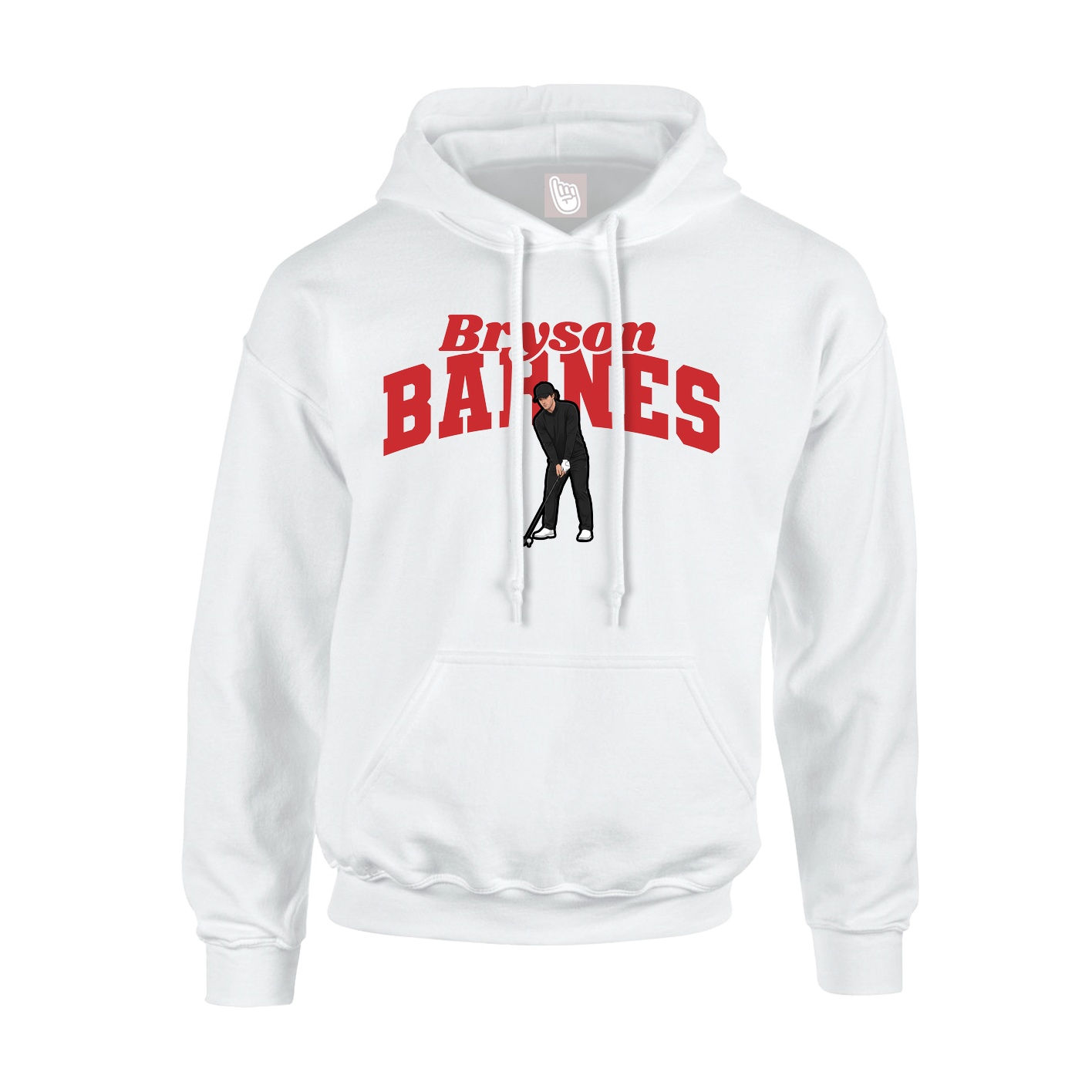 Youth Hoodie — Signature Arch in White