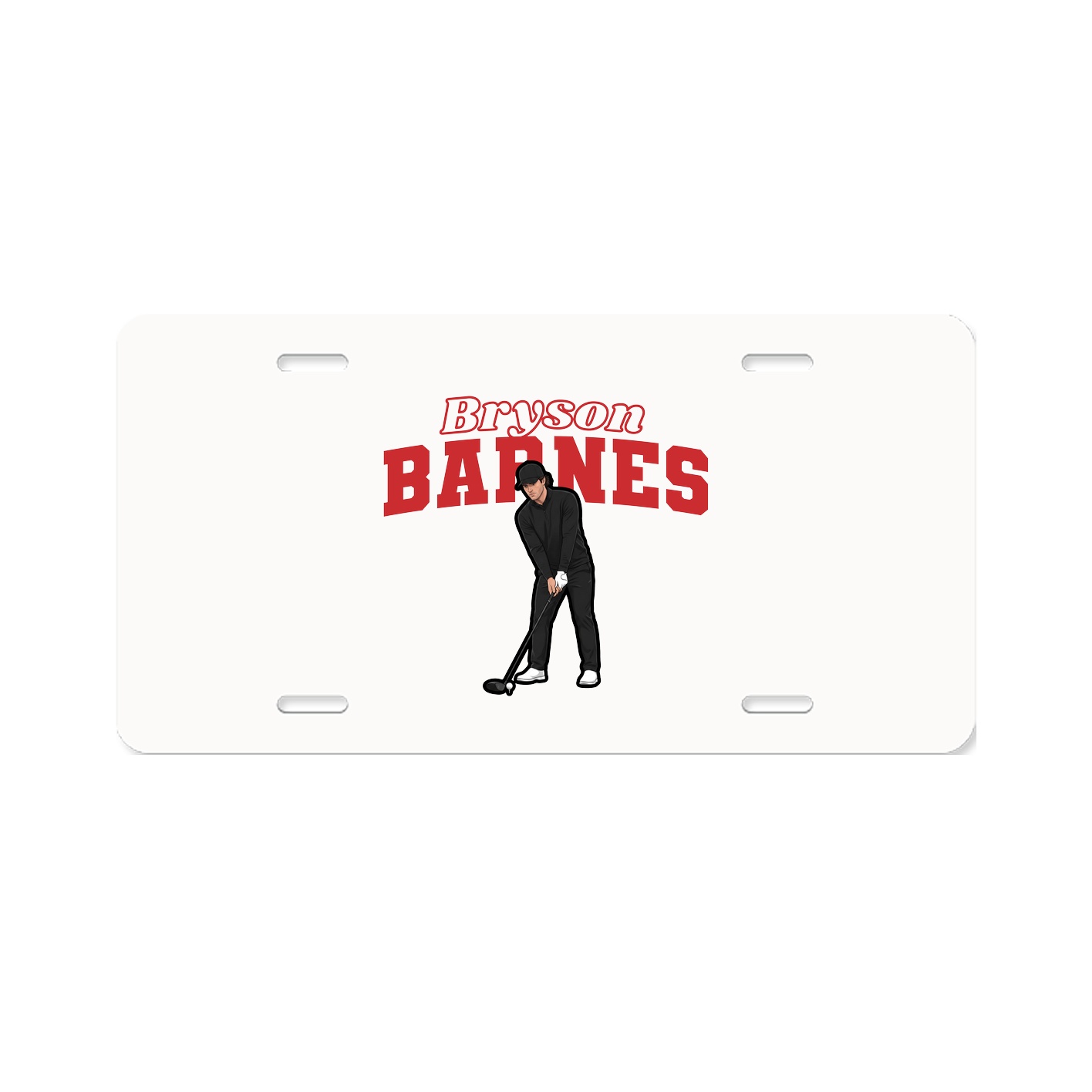 License Plate — Name Arch in Classic