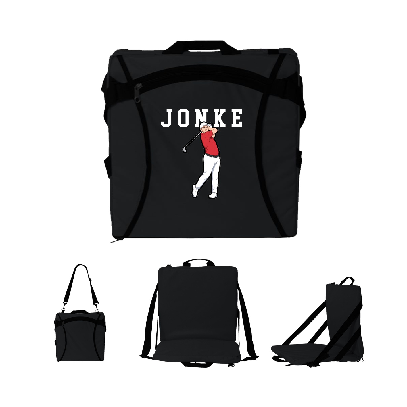 Folding Stadium Seat — Shirsey in Black