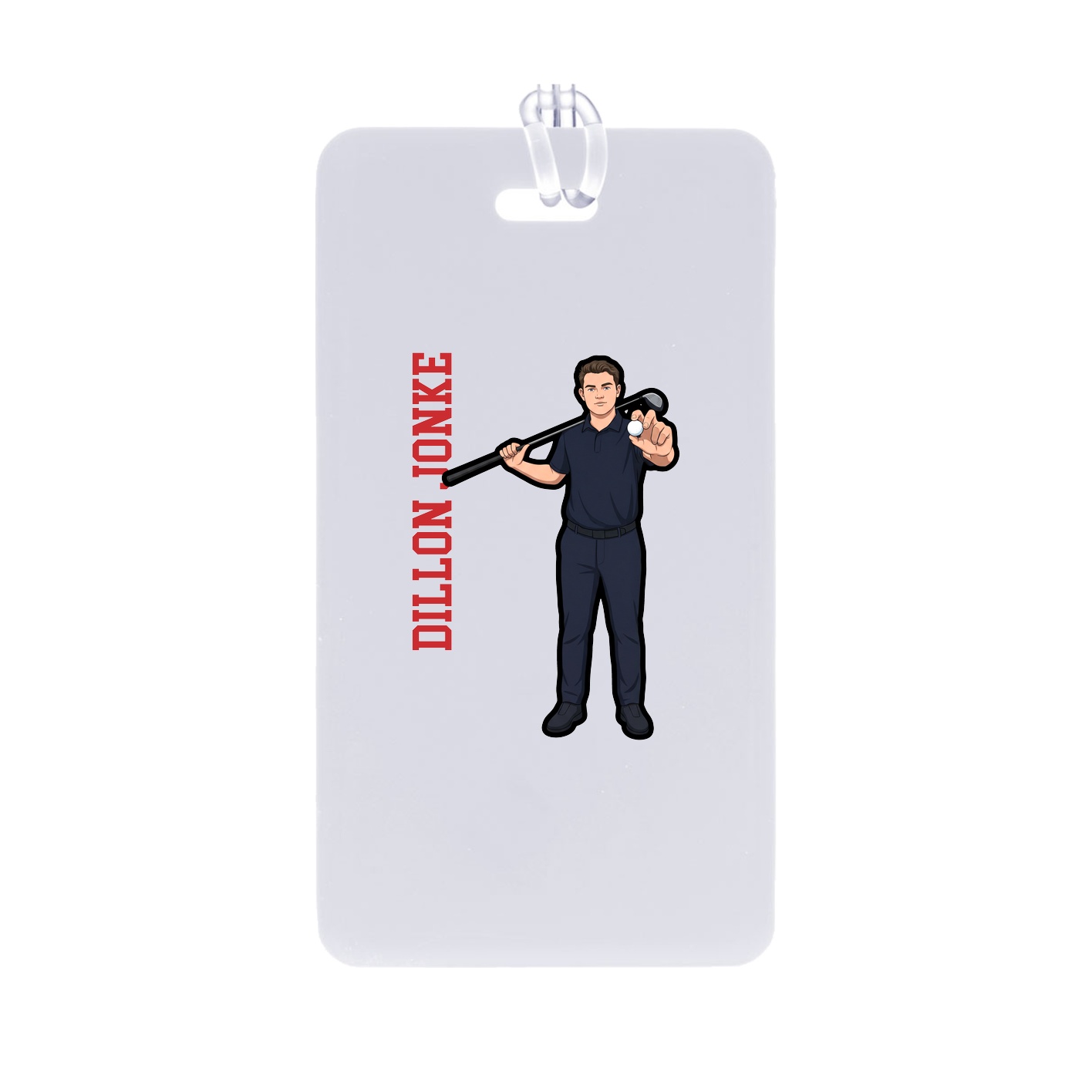 Bag Tag — Name Vertical in Classic
