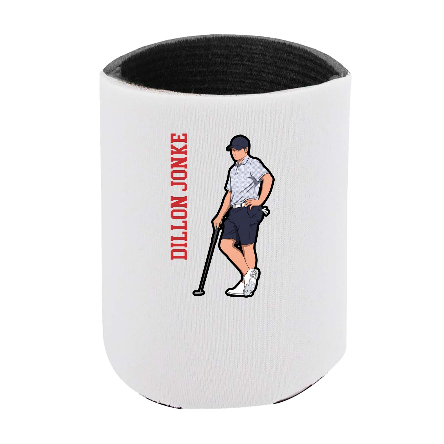 Can Holder — Name Vertical in White